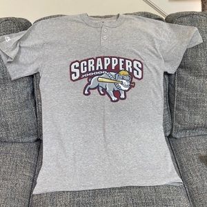 NWOT Scrappers Baseball 2-Button Shirt, Size Men’s L
